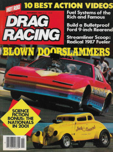 DRAG RACING 1986 NOV - FUEL SYSTEMS, 9" FORD REAR, '87 FUELER